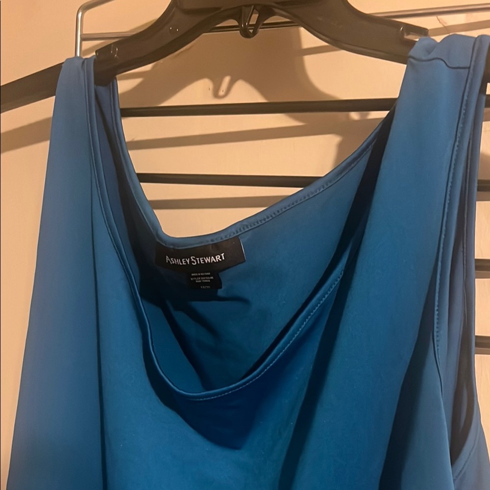 Ashley Stewart Blue Sleeveless Top